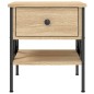 vidaXL Mesita de noche madera de ingeniería roble Sonoma 40x42x45 cm vidaXL Mesita de noche madera de ingeniería roble Sonoma 40x42x45 cm
