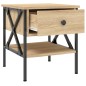 vidaXL Mesita de noche madera de ingeniería roble Sonoma 40x42x45 cm vidaXL Mesita de noche madera de ingeniería roble Sonoma 40x42x45 cm