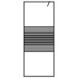 vidaXL Mampara de ducha vidrio ESG transparente negro 80x195 cm vidaXL Mampara de ducha vidrio ESG transparente negro 80x195 cm