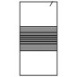 vidaXL Mampara de ducha vidrio ESG transparente negro 100x195 cm
