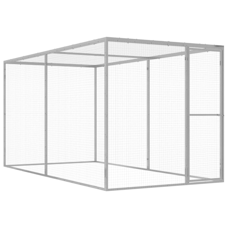 vidaXL Jaula para gatos acero galvanizado 3x1,5x1,5 m vidaXL Jaula para gatos acero galvanizado 3x1,5x1,5 m
