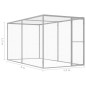 vidaXL Jaula para gatos acero galvanizado 3x1,5x1,5 m vidaXL Jaula para gatos acero galvanizado 3x1,5x1,5 m