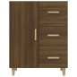 vidaXL Aparador de madera de ingeniería marrón roble 69,5x34x90 cm vidaXL Aparador de madera de ingeniería marrón roble 69,5x34x90 cm