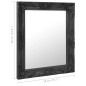 vidaXL Espejo de pared estilo barroco negro 50x60 cm vidaXL Espejo de pared estilo barroco negro 50x60 cm