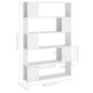 vidaXL Estantería divisor espacios madera contrachapada 100x24x155 cm vidaXL Estantería divisor espacios madera contrachapada 100x24x155 cm