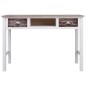 vidaXL Escritorio de madera marrón 110x45x76 cm vidaXL Escritorio de madera marrón 110x45x76 cm