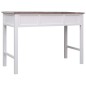 vidaXL Escritorio de madera marrón 110x45x76 cm vidaXL Escritorio de madera marrón 110x45x76 cm