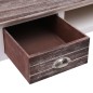 vidaXL Escritorio de madera marrón 110x45x76 cm vidaXL Escritorio de madera marrón 110x45x76 cm