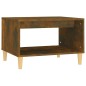 vidaXL Mesa de centro madera contrachapada roble ahumado 60x50x40 cm