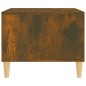 vidaXL Mesa de centro madera contrachapada roble ahumado 60x50x40 cm
