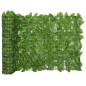 vidaXL Toldo para balcón con hojas verde 300x75 cm vidaXL Toldo para balcón con hojas verde 300x75 cm