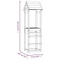vidaXL Torre de juegos madera pino impregnada 53x46,5x194 cm vidaXL Torre de juegos madera pino impregnada 53x46,5x194 cm
