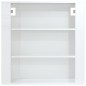 vidaXL Armario pared madera contrachapada blanco brillo 80x33x80 cm