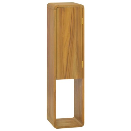vidaXL Armario de baño de pared madera maciza de teca 25x25x100 cm