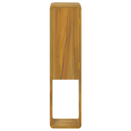 vidaXL Armario de baño de pared madera maciza de teca 25x25x100 cm