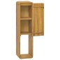 vidaXL Armario de baño de pared madera maciza de teca 25x25x100 cm vidaXL Armario de baño de pared madera maciza de teca 25x25x100 cm