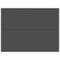 vidaXL Mesita de noche madera contrachapada gris 40x30x30 cm