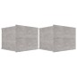 vidaXL Mesitas de noche 2 uds contrachapada gris hormigón 40x30x30cm vidaXL Mesitas de noche 2 uds contrachapada gris hormigón 40x30x30cm