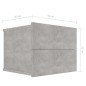 vidaXL Mesitas de noche 2 uds contrachapada gris hormigón 40x30x30cm vidaXL Mesitas de noche 2 uds contrachapada gris hormigón 40x30x30cm