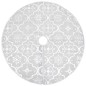 vidaXL Falda del árbol de Navidad de lujo y calcetín tela blanco 122cm vidaXL Falda del árbol de Navidad de lujo y calcetín tela blanco 122cm