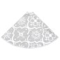 vidaXL Falda del árbol de Navidad de lujo y calcetín tela blanco 122cm vidaXL Falda del árbol de Navidad de lujo y calcetín tela blanco 122cm