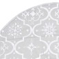 vidaXL Falda del árbol de Navidad de lujo y calcetín tela blanco 122cm vidaXL Falda del árbol de Navidad de lujo y calcetín tela blanco 122cm