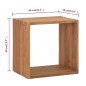 vidaXL Mesita de noche de madera maciza de teca 40x30x40 cm vidaXL Mesita de noche de madera maciza de teca 40x30x40 cm