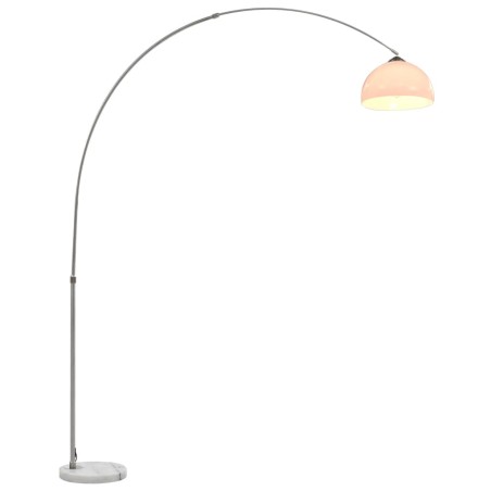 vidaXL Lámpara de arco 60 W plateado E27 200 cm