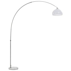 vidaXL Lámpara de arco 60 W plateado E27 200 cm