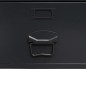 vidaXL Armario metálico de estilo industrial 90x40x180 cm negro vidaXL Armario metálico de estilo industrial 90x40x180 cm negro