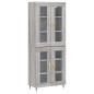 vidaXL Aparador alto madera contrachapada gris sonoma 69,5x34x180 cm vidaXL Aparador alto madera contrachapada gris sonoma 69,5x34x180 cm