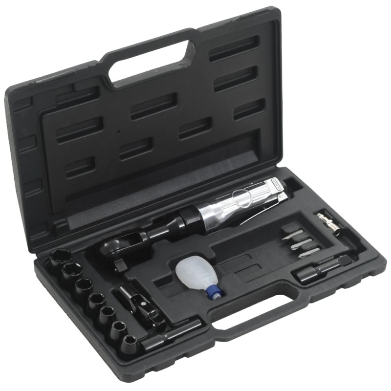 vidaXL Juego de llave de carraca neumática 1/2" 16 piezas vidaXL Juego de llave de carraca neumática 1/2" 16 piezas