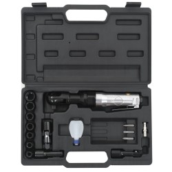 vidaXL Juego de llave de carraca neumática 1/2" 16 piezas