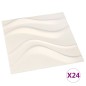 vidaXL Paneles de pared 3D 24 unidades 0,5x0,5 m 6 m² vidaXL Paneles de pared 3D 24 unidades 0,5x0,5 m 6 m²