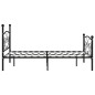 vidaXL Estructura de cama con somier metal negro 160x200 cm