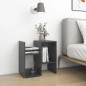 vidaXL Mesitas de noche 2 uds madera contrachapada gris 50x30x51,5 cm vidaXL Mesitas de noche 2 uds madera contrachapada gris 50x30x51,5 cm