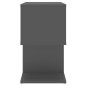 vidaXL Mesitas de noche 2 uds madera contrachapada gris 50x30x51,5 cm vidaXL Mesitas de noche 2 uds madera contrachapada gris 50x30x51,5 cm