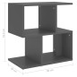 vidaXL Mesitas de noche 2 uds madera contrachapada gris 50x30x51,5 cm vidaXL Mesitas de noche 2 uds madera contrachapada gris 50x30x51,5 cm