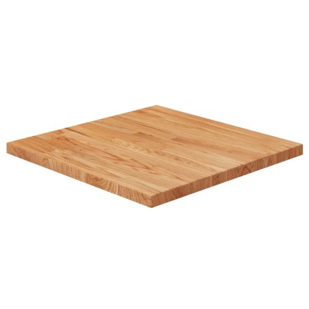 vidaXL Tablero de mesa cuadrada madera roble marrón claro 50x50x2,5 cm