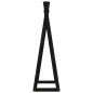 vidaXL Perchero de madera maciza de pino negro 100x45x150 cm vidaXL Perchero de madera maciza de pino negro 100x45x150 cm