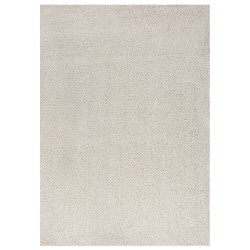 vidaXL Alfombra de pelo largo color crema 120x170 cm