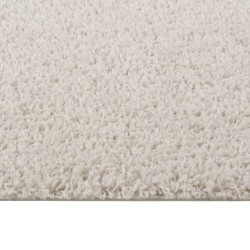 vidaXL Alfombra de pelo largo color crema 120x170 cm