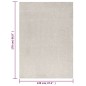 vidaXL Alfombra de pelo largo color crema 120x170 cm vidaXL Alfombra de pelo largo color crema 120x170 cm