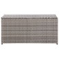 vidaXL Caja de almacenaje de jardín ratán sintético gris 100x50x50 cm vidaXL Caja de almacenaje de jardín ratán sintético gris 100x50x50 cm