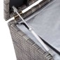 vidaXL Caja de almacenaje de jardín ratán sintético gris 100x50x50 cm vidaXL Caja de almacenaje de jardín ratán sintético gris 100x50x50 cm