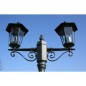 vidaXL Farola de jardín 2 brazos 215 cm verde oscuro/negro aluminio vidaXL Farola de jardín 2 brazos 215 cm verde oscuro/negro aluminio