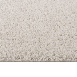 vidaXL Alfombra de pelo largo color crema 200x290 cm