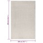 vidaXL Alfombra de pelo largo color crema 200x290 cm vidaXL Alfombra de pelo largo color crema 200x290 cm