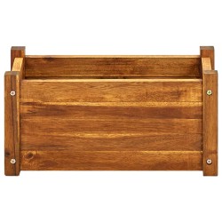 vidaXL Arriate de madera de acacia 50x25x25 cm