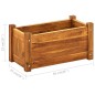 vidaXL Arriate de madera de acacia 50x25x25 cm vidaXL Arriate de madera de acacia 50x25x25 cm